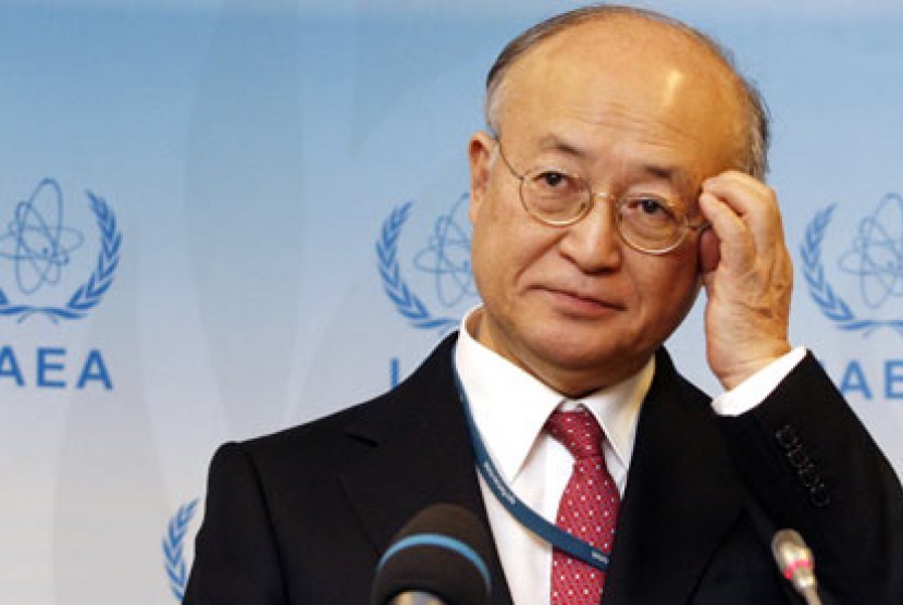 Kepala Badan Energi Atom Internasional (IAEA) Yukiya Amano.