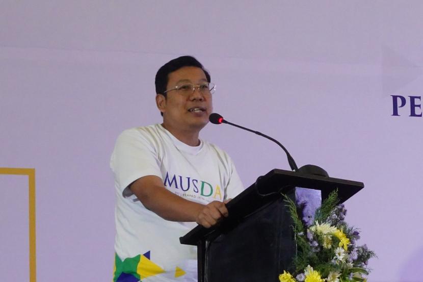 Kepala Badan Pangan Nasional/National Food Agency (NFA) Arief Prasetyo Adi, saat membuka Musyawarah Daerah (Musda) DPD Perpadi Jawa Timur, Jumat(18/11/2022) di Kota Batu.