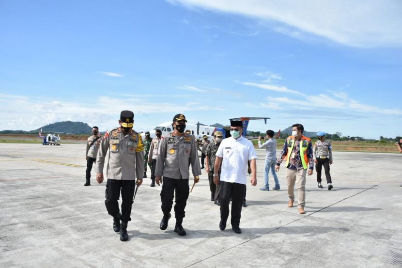 Kepala Badan Pemeliharaan Keamanan (Kabaharkam) Polri Komjen Pol Agus Andrianto dan rombongan melakukan kunjungan kerja ke Provinsi Kepulauan Bangka Belitung (Babel).