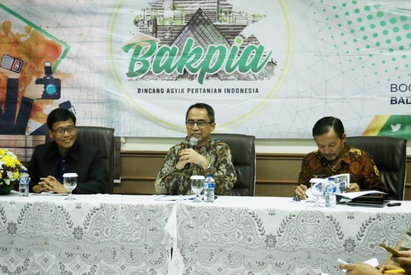 Kepala Balai Besar Pengkajian dan Pengembangan Teknologi Pertanian (BBP2TP) Haris Syahbuddin dalam acara Bincang Asyik Pertanian