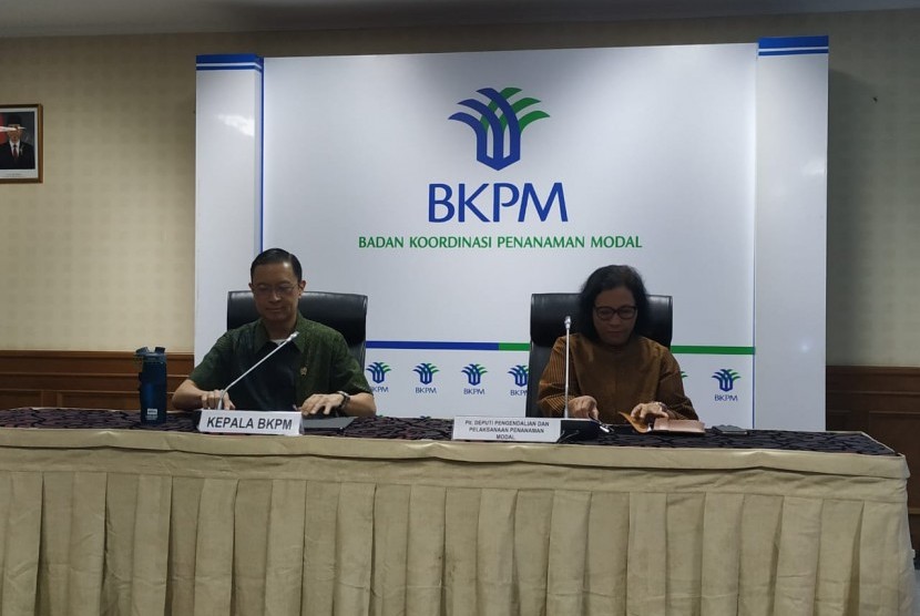 Kepala BKPM Thomas Lembong dalam konferensi pers di Jakarta, Selasa (30/4). Adinda Pryanka