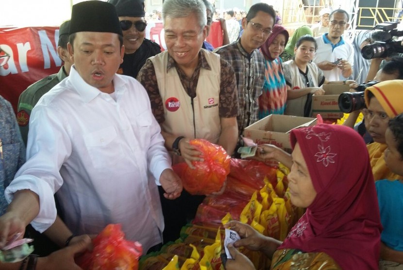 Kepala BNP2TKI, Nusron Wahid menggelar Safari Ramadhan ke-VIII di wilayah Cirebon, Jawa Barat, Sabtu (27/6)