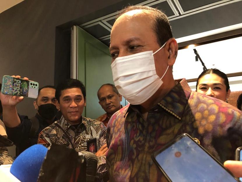 Kepala BNPT, Komjen Boy Rafli Amar saat memberikan keterangan kepada awak media di kawasan Sarinah, Jakarta, Rabu (26/10/2022).
