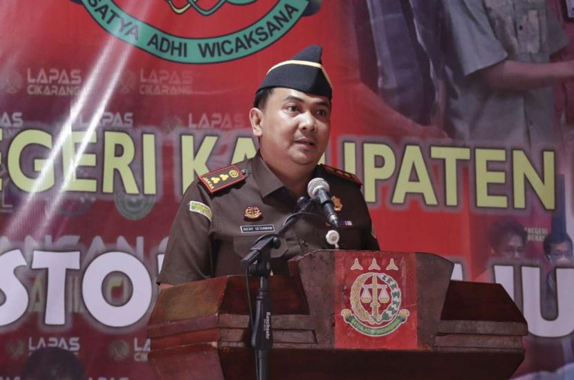 Kepala Kejari Kabupaten Bekasi, Ricky Setiawan Anas.