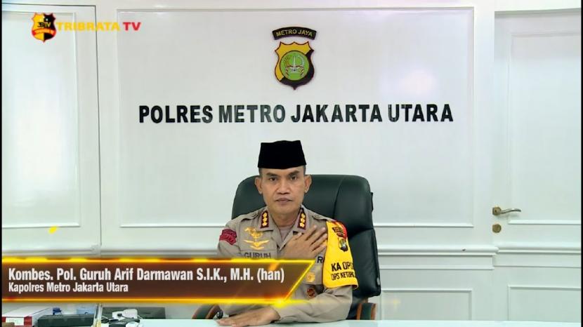 Kepala Kepolisian Resor Metro Jakarta Utara (Kapolrestro Jakut), Kombes Guruh Arif Darmawan.