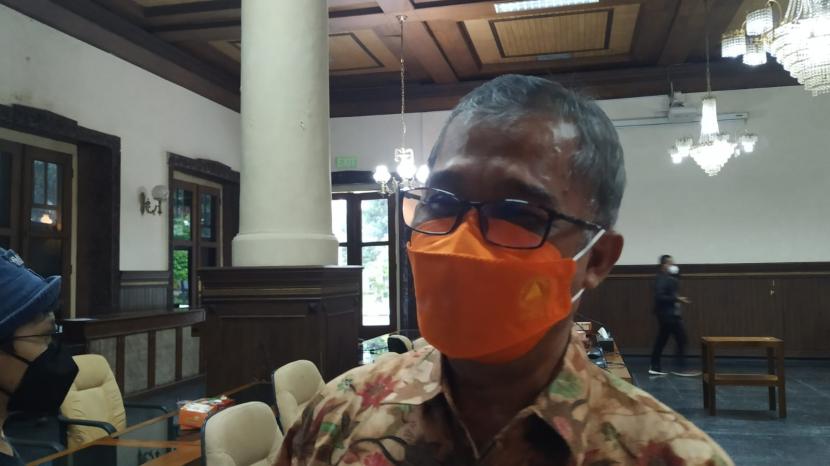 Kepala Pelaksana BPBD DIY, Biwara Yuswantana, saat ditemui di DPRD DIY.