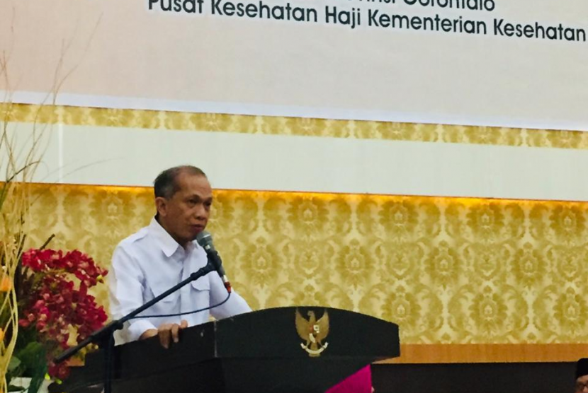 Kepala Pusat Kesehatan Haji dr Eka Jusup Singka dalam kegiatan bertajuk 