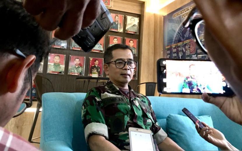 Kepala Pusat Penerangan (Kapuspen) TNI, Mayjen Nugraha Gumilar saat ditemui di kantornya di Mabes TNI, Cilangkap, Jakarta Timur, Selasa (2/4/2024).