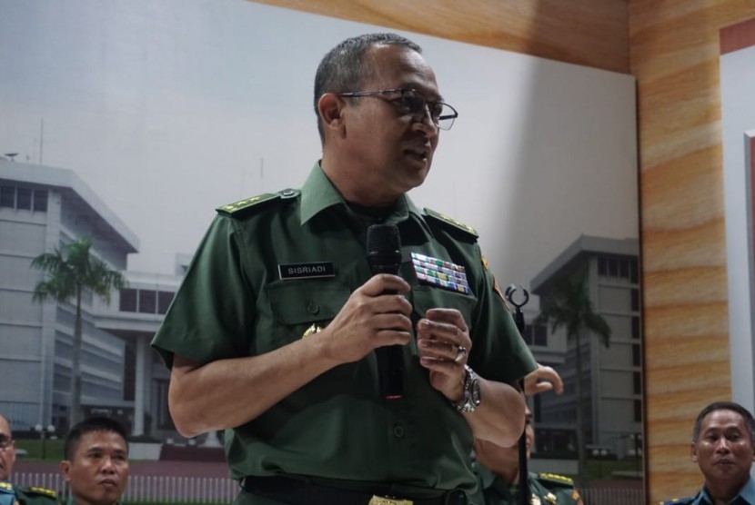 Kepala Pusat Penerangan TNI, Mayor Jenderal Sisriadi, di Balai Media TNI, Jakarta Pusat, Rabu (6/2). 