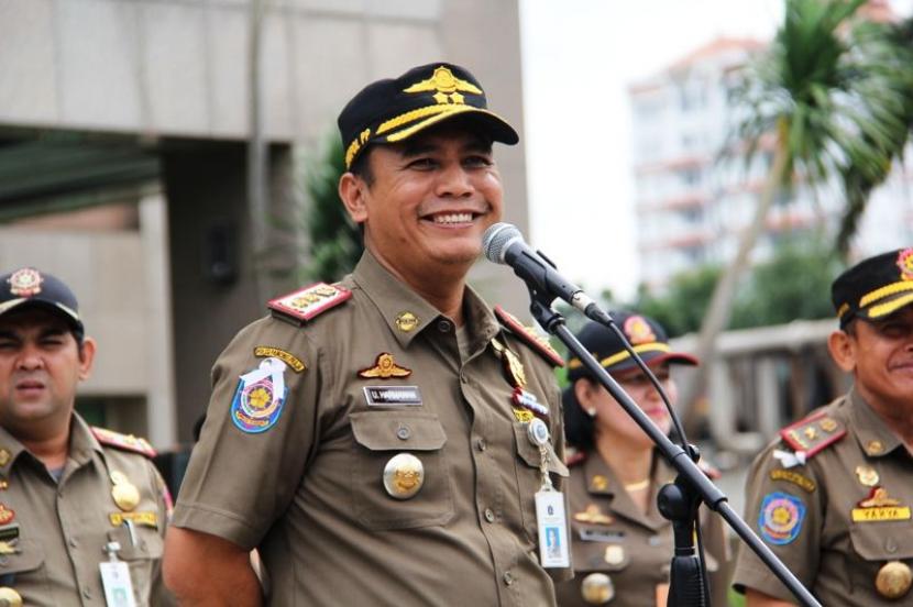 Kepala Satuan Polisi Pamong Praja Jakarta Selatan (Satpol PP Jaksel), Ujang Harmawa.