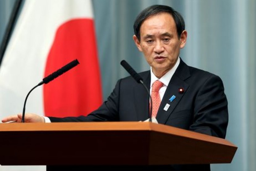 Yoshihide Suga digadang-gadang jadi calon kuat pengganti Shinzo Abe. Ilustrasi.