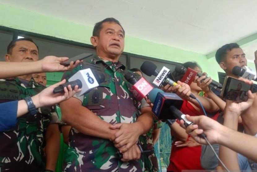 Kepala Staf Angkatan Darat (KSAD) Jenderal Maruli Simanjuntak di Ciangsana, Gunung Putri, Kabupaten Bogor, Jawa Barat, Ahad (31/3/2024).