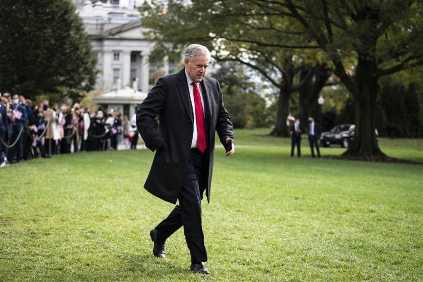 Kepala staf Gedung Putih Mark Meadows diketahui positif Covid-19.