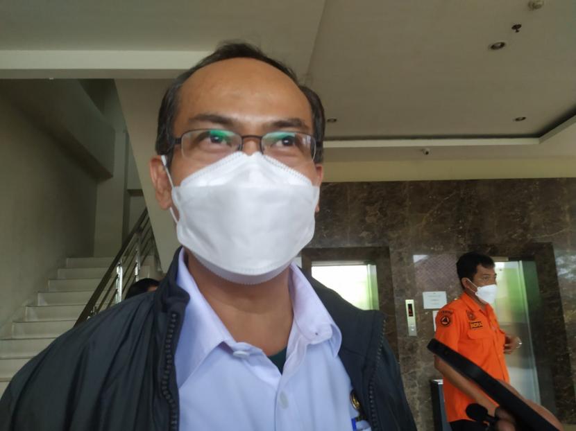 Kepala Stasiun Klimatologi Bogor, Indra Gustari, saat diwawancara di Kota Tasikmalaya, Kamis (11/11).