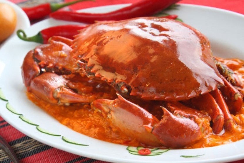 Kepiting pedas khas Singapura
