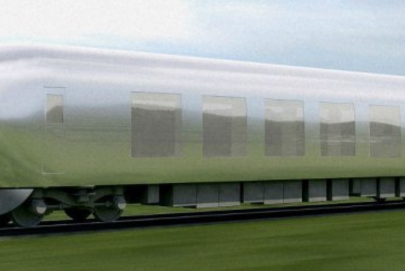 Kereta tembus pandang.