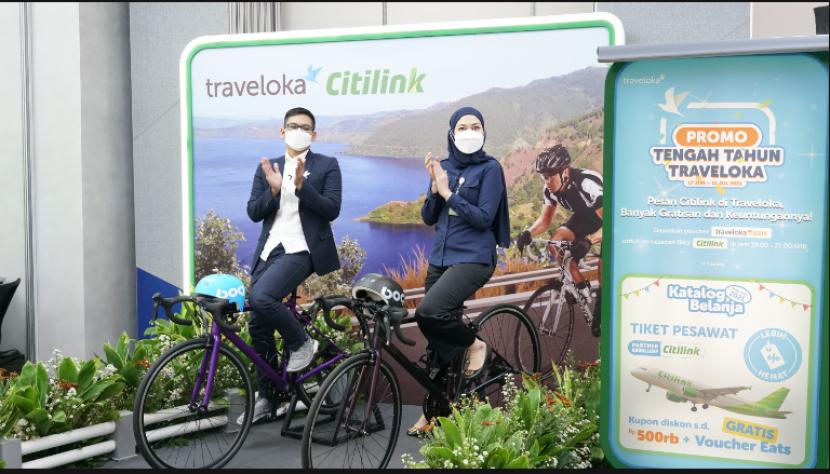 Kerja sama perusahaan superapp Traveloka dengan maskapai Citilink.
