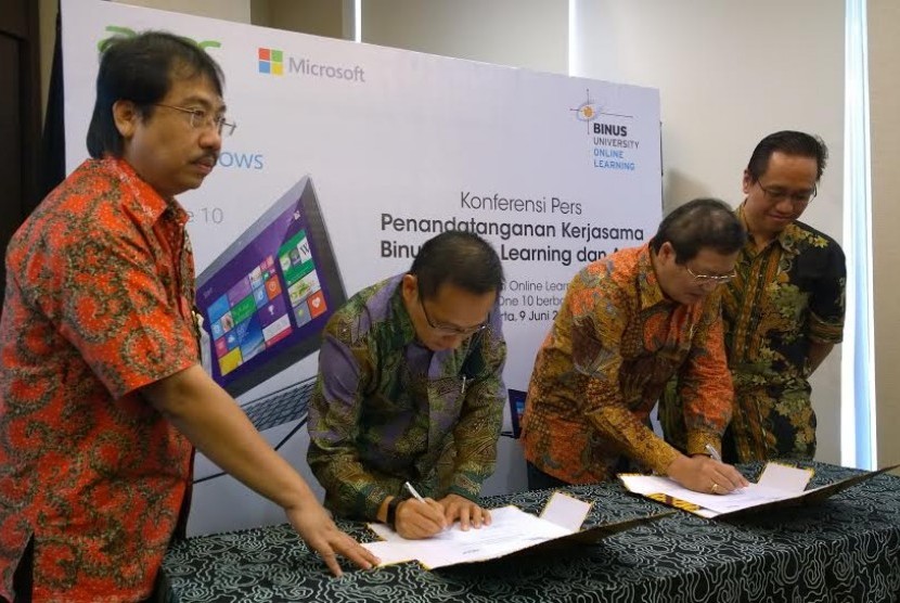 Kerjasama Binus Online Learning dengan Acer dan Microsoft 