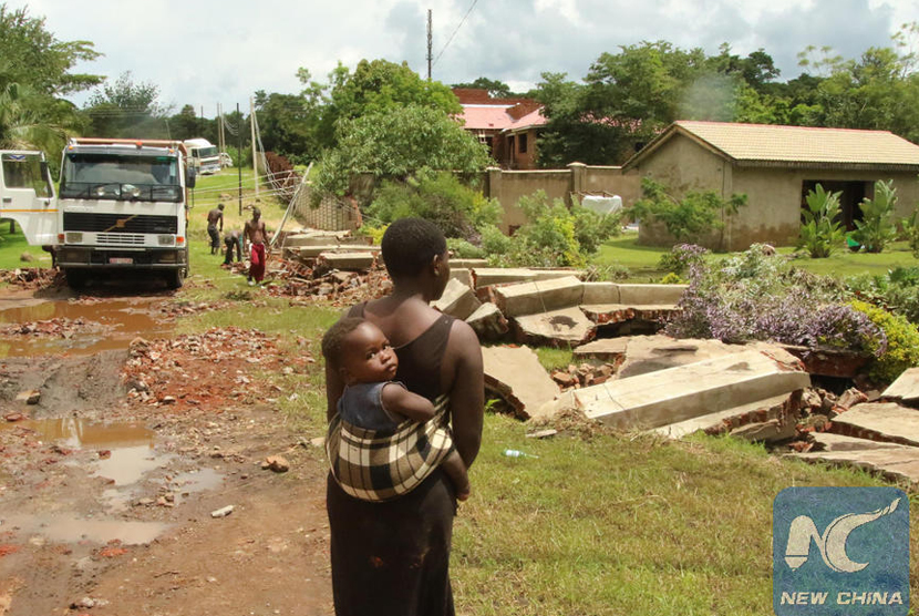 Kerusakan akibat banjir di Zimbabwe