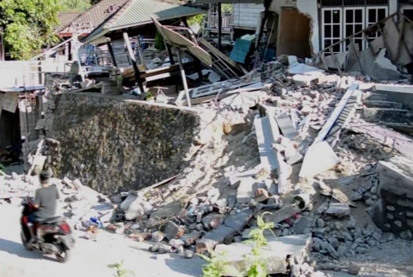 Kerusakan akibat gempa di Lombok, NTB