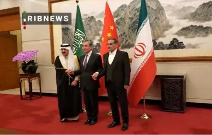 Kesepakatan damai Arab Saudi dan Iran. Kabinet Arab Saudi menyetujui keputusan untuk bergabung dengan Organisasi Kerjasama Shanghai pada Rabu (29/3/2023). Riyadh membangun kemitraan jangka panjang dengan Beijing usai keterlibatan negara itu dalam membangun kembali hubungan dengan Teheran.