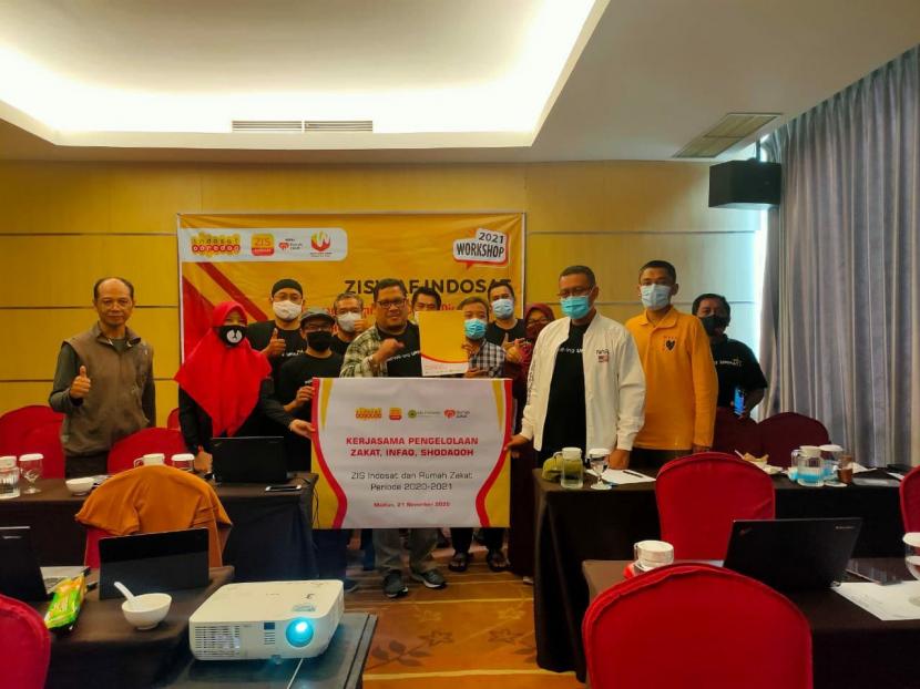 Kesepakatan kerja sama langsung ditandatangani oleh Ketua ZIS Indosat Wahid Efendi dan CEO Rumah Zakat, Nur Efendi secara virtual.