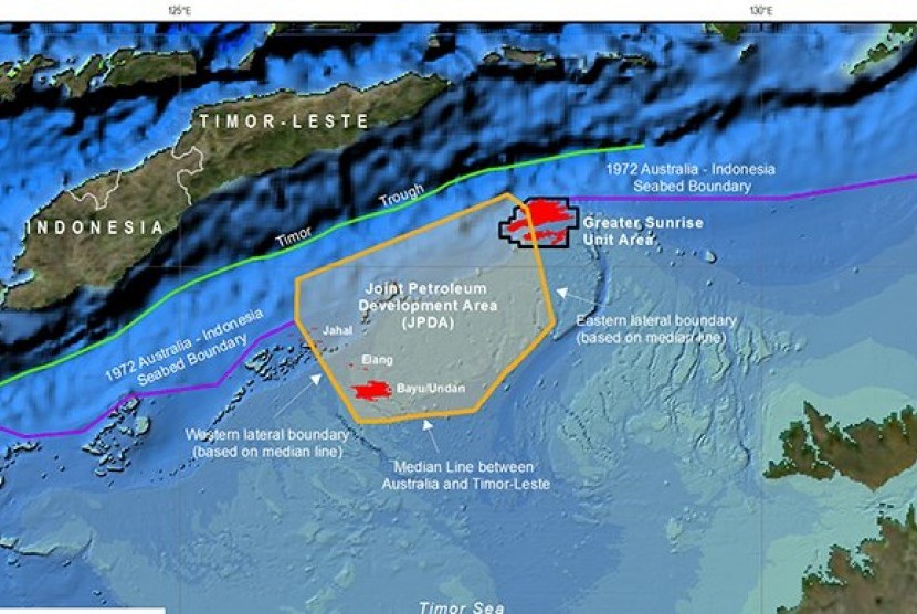 Kesepakatan perbatasan Australia dan Timor Leste akan didasarkan pada garis batas pertengahan wilayah laut kedua negara, bukan lagi berdasarkan garis batas dasar laut.