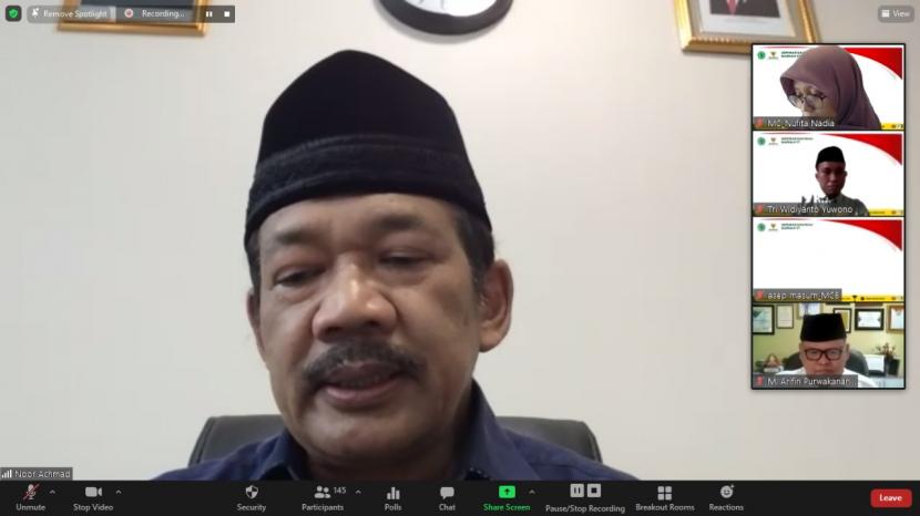 Ketua Badan Amil Zakat Nasional RI Prof  Dr  KH  Noor Achmad  MA