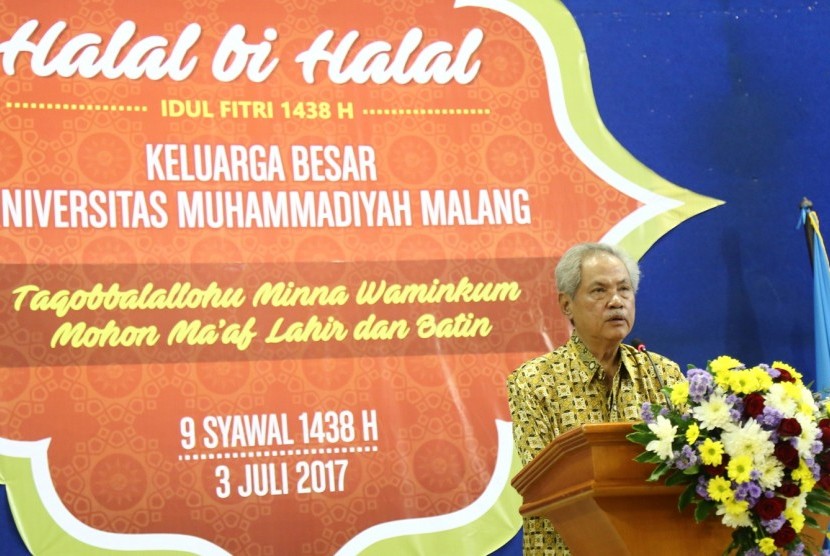 Ketua Badan Pembina Harian (BPH) Universitas Muhammadiyah Malang (UMM) Prof. Dr Malik Fadjar MSc.