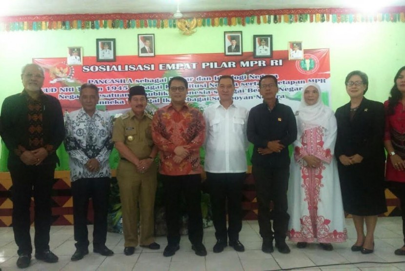 Ketua Badan Sosialisasi Ahmad Basarah memberikan sosialisasi empat pilar di Lampung.