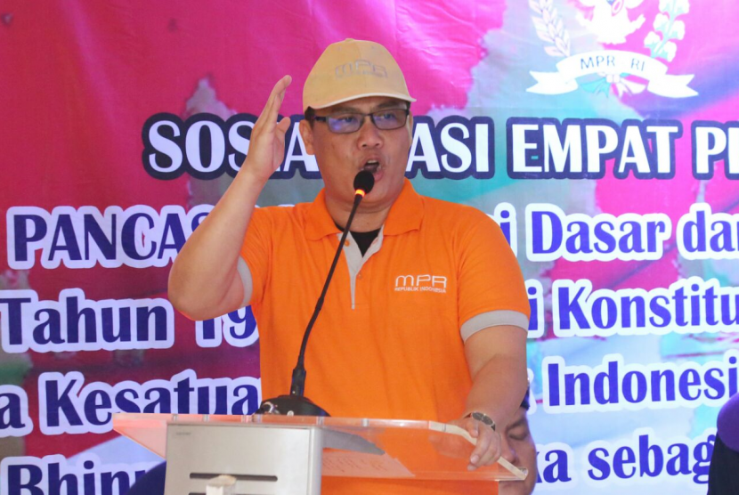 Ketua Badan Sosialisasi Empat Pilar Majelis Permusyawaratan Rakyat Republik Indonesia (MPR RI), Ahmad Basarah.
