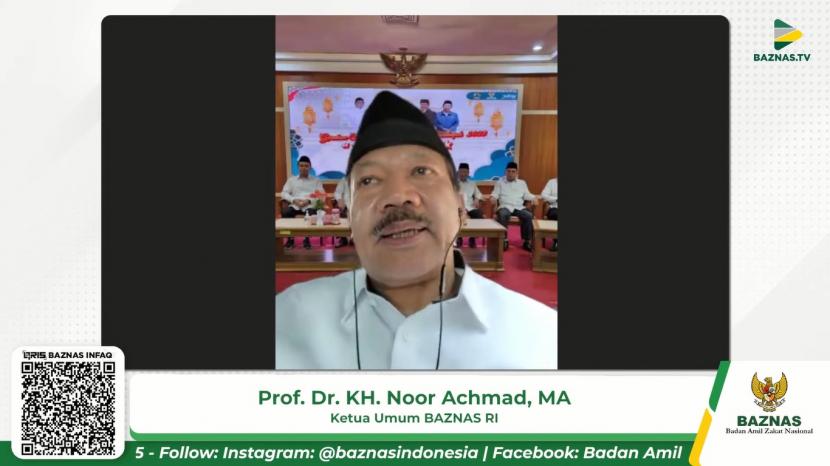 Ketua BAZNAS RI Prof Dr KH Noor Achmad berkesempatan membuka acara sosialisasi tata cara permohonan rekomendasi izin LAZ.