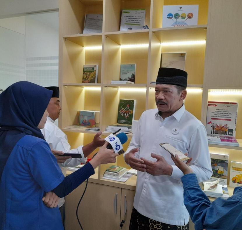 Ketua Baznas RI Prof KH Noor Achmad saat memperingati hari ulang tahun Baznas ke-22 di Kantor Baznas Pusat, Jakarta, Selasa (17/1/2023). Fuji E Permana