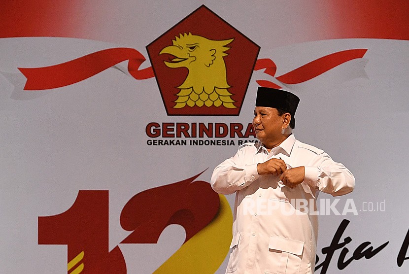 Ketua Dewan Pembina Partai Gerindra Prabowo Subianto 