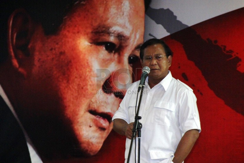 Presidential candidate from Gerindra Party, Prabowo Subianto (file photo)
