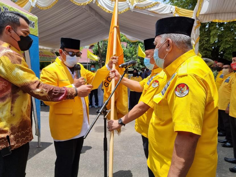 Ketua Dewan Pimpinan Daerah (DPD) Partai Golongan Karya (Golkar) Kalimantan Selatan (Kalsel),  H Sahbirin Noor atau Paman Birin menggelorakan semangat kemenangan  kepada seluruh pengurus di semua tingkatan