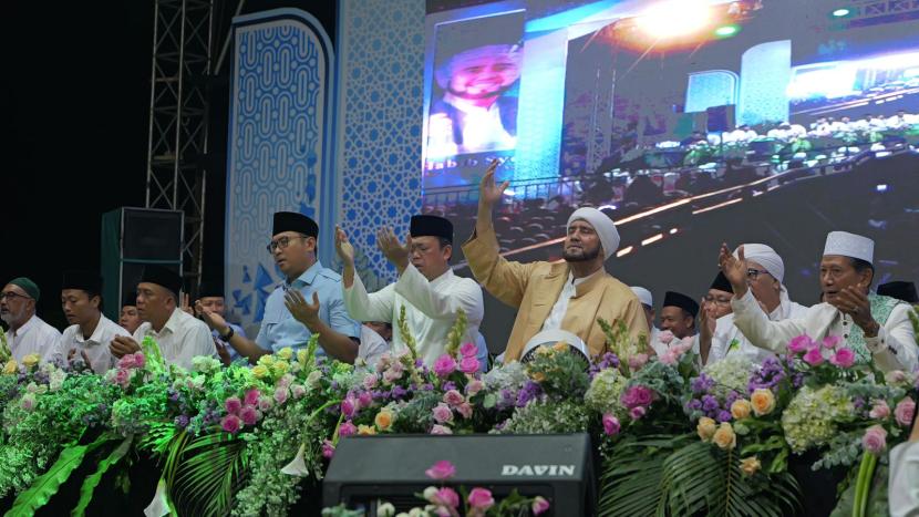 Ketua DPD Partai Gerindra Jateng Sudaryono dan Sekretaris Tim Kampanye Nasional (TKN) Prabowo-Gibran, Nusron Wahid.