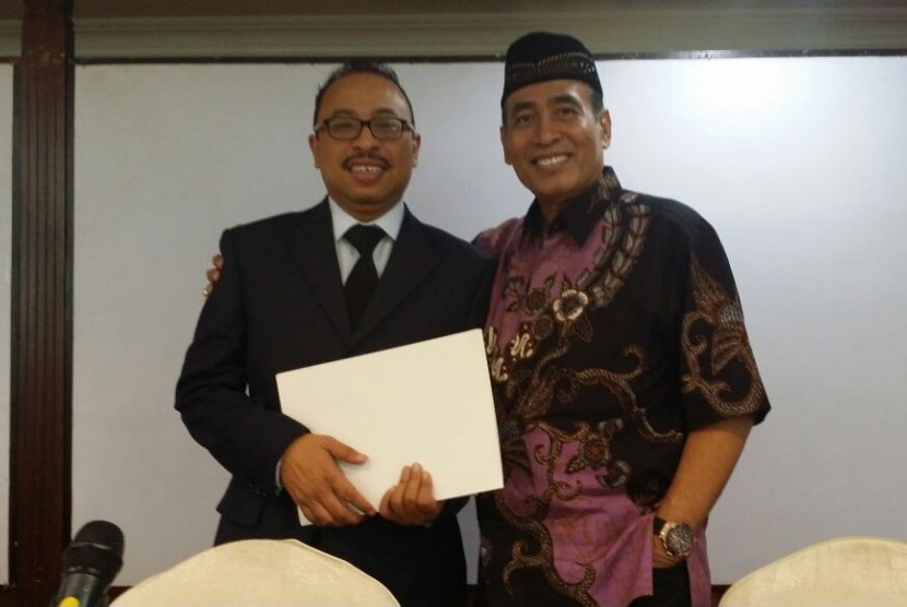 ketua DPP Kesthuri Asrul Aziz Taba saat menerima kunjungan Muhammad Amin  dan rombongan  di Jakarta.