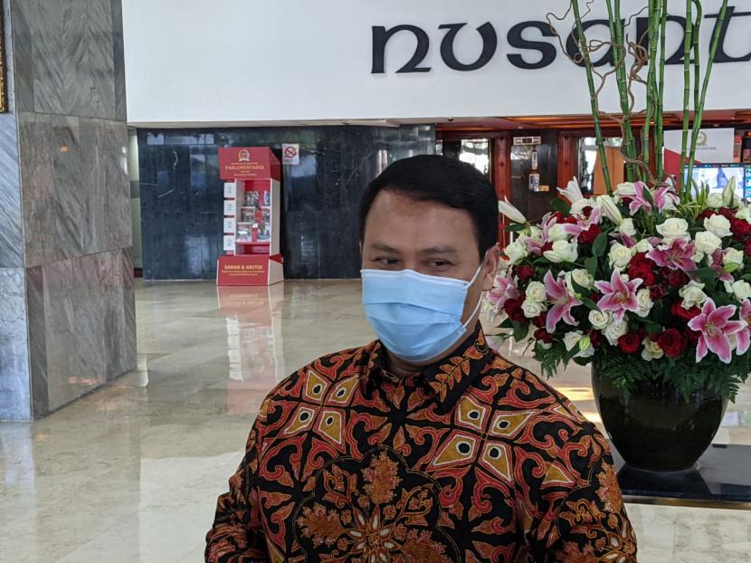 Ketua DPP PDIP, Ahmad Basarah di Gedung Nusantara III, Kompleks Parlemen, Jakarta, Senin (26/4).