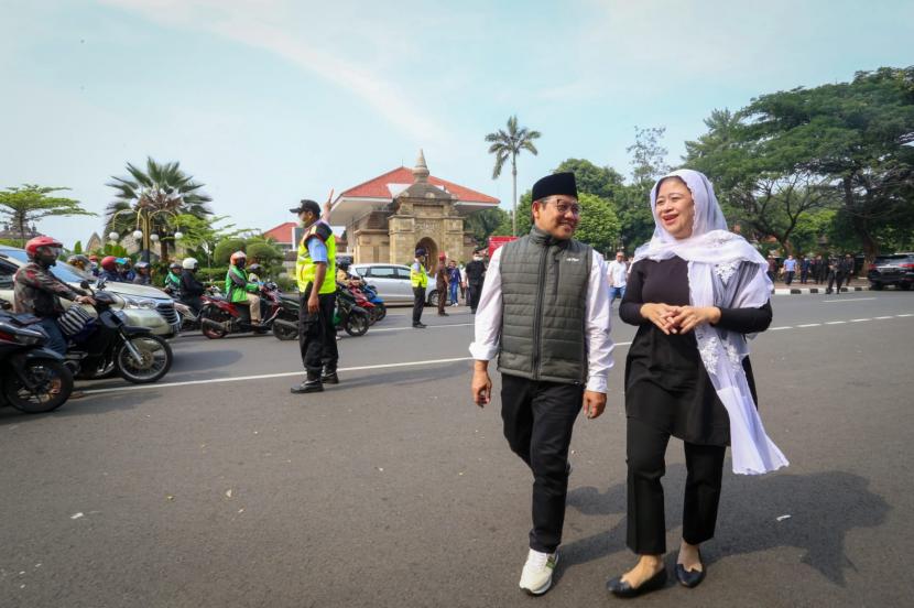 Ketua DPP PDIP Puan Maharani dan Ketua Umum PKB Abdul Muhaimin Iskandar