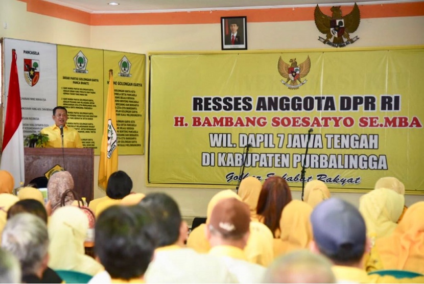 Ketua DPR Bambang Soesatyo saat Reses di Kabupaten Purbalingga.