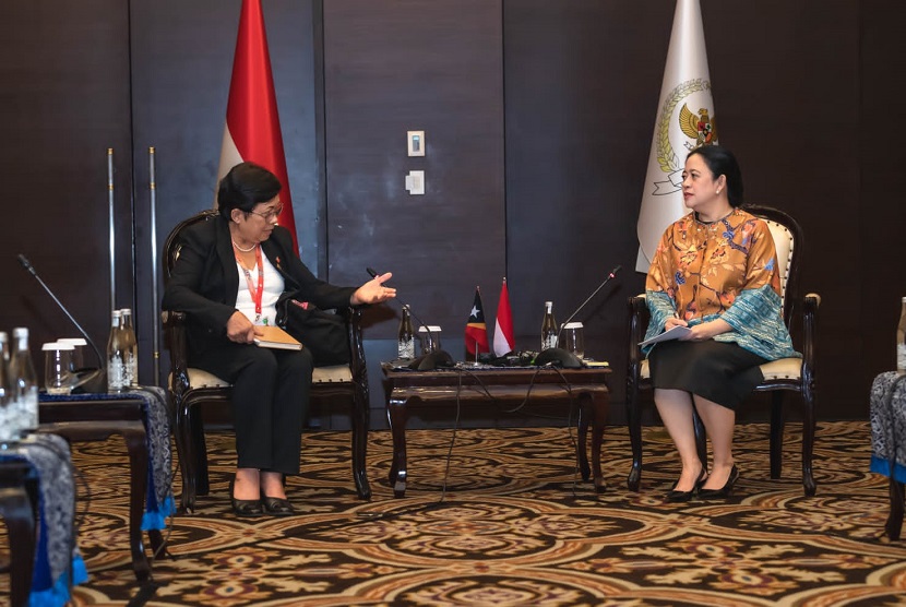 Ketua DPR RI sekaligus Presiden ASEAN Inter Parliamentary Assembly (AIPA) 2023 Puan Maharani melakukan bilateral meeting dengan Ketua Parlemen Nasional Timor Leste, Maria Fernanda Lay. Dalam pertemuan ini, turut dibahas mengenai keanggotaan Timor Leste di ASEAN.