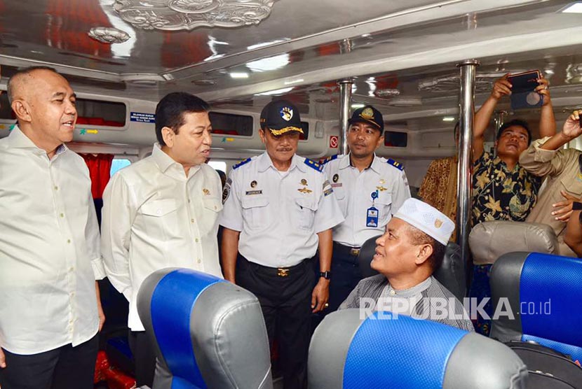 Ketua DPR Setya Novanto melakukan kunjungan kerja dan Safari Ramadhan di Pelabuhan Kargo Pelindo Dumai Provinsi Riau. 