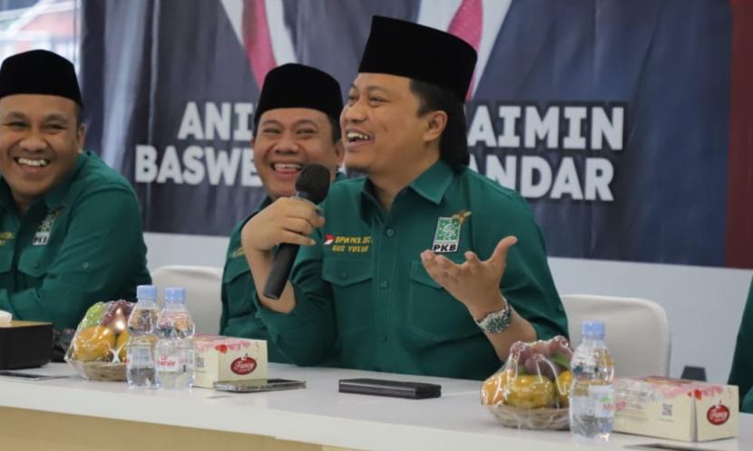  Ketua DPW PKB Jawa Tengah, KH M Yusuf Chudlori, pada acara Rapat Koordinasi Wilayah (Rakorwil) DPW PKB Jateng, di Semarang.