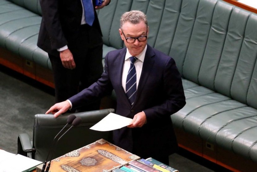 Ketua faksi pemerintah di DPR Australia, Christopher Pyne.