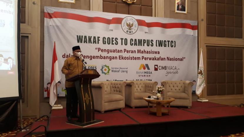 Ketua Forum Jurnalis Wakaf Indonesia (Forjukafi) Wahyu Muryadi