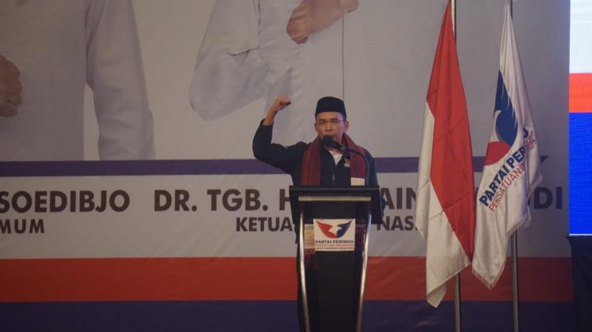 Ketua Harian Nasional DPP Partai Persatuan Indonesia (Perindo) Tuan Guru Bajang (TGB) Muhammad Zainul Majdi 