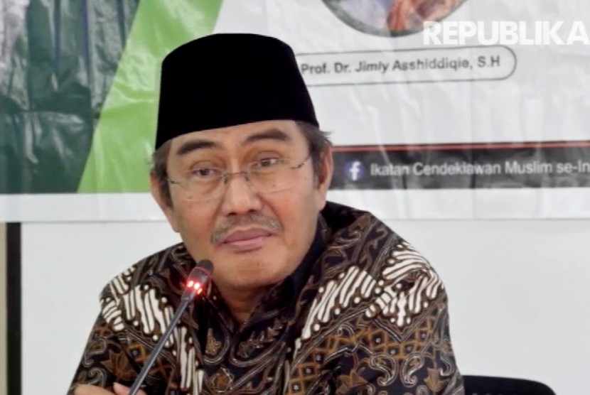 Ketua Ikatan Cendekiawan Muslim Indonesia (ICMI) Jimly Asshiddiqie 