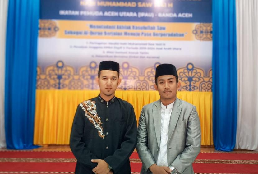 Ketua Ikatan Pemuda Aceh Utara  (IPAU),  Saifullah SHum, MA (kiri).