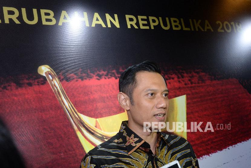 Ketua Kogasma Agus Harimurti Yudhoyono menghadiri menghadiri malam penganugerahan Tokoh Perubahan 2018 di Jakarta